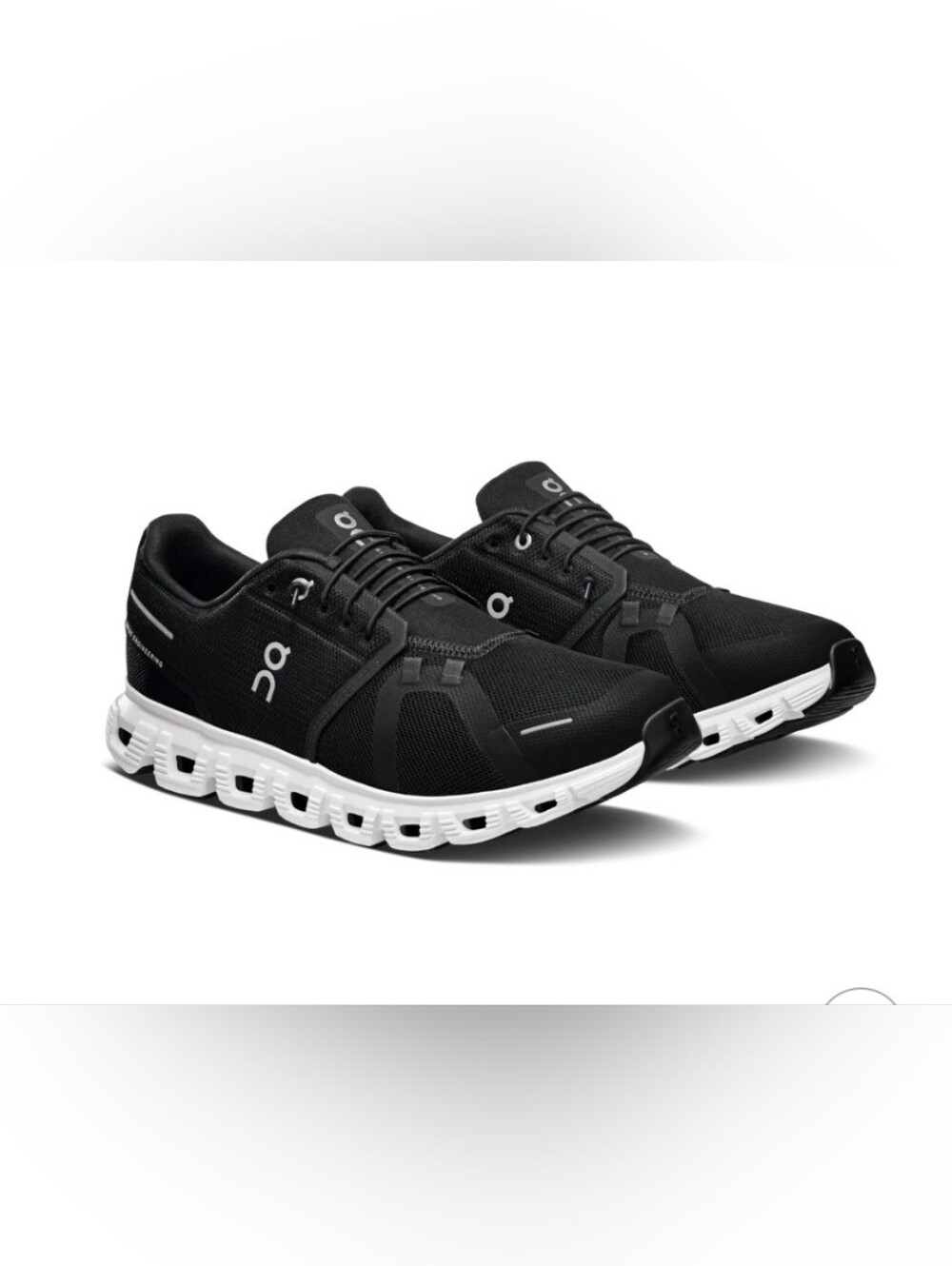 Size 9.5 Women's On Running Cloud 6 Black White  Running Shoes
